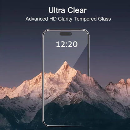 Screen Protector for Iphone 16 / Iphone 15 / Iphone 15 Pro [6.1 Inch] Display 3 Pack Tempered Glass, Dynamic Island Compatible, Case Friendly [Not for Iphone 16 Pro 6.3 Inch].