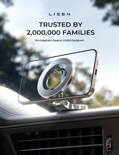 for Magsafe Car Mount, Ultra Magnetic 360 Degree Rotation Dashboard Car Phone Holder, Car Accessories for Iphone, Gifts for Men Women Him Her, Fit for Iphone 16E 16 Pro/Pro Max 15 14 13 12
