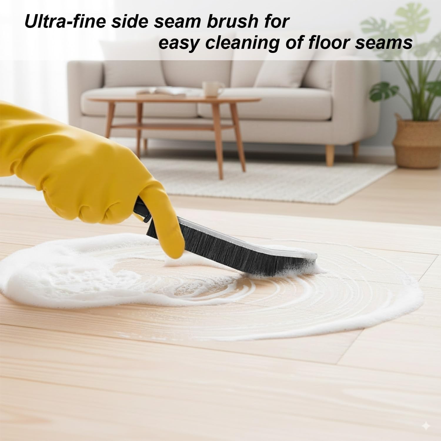 Crevice Cleaning Brushes Set 4 Pack, Small Grout and Gap Cleaner Brushes for Shower, Tile, Toilet, Kitchen and Bathroom, Narrow Scrub Brushes for Household Use and Deep Cleaning