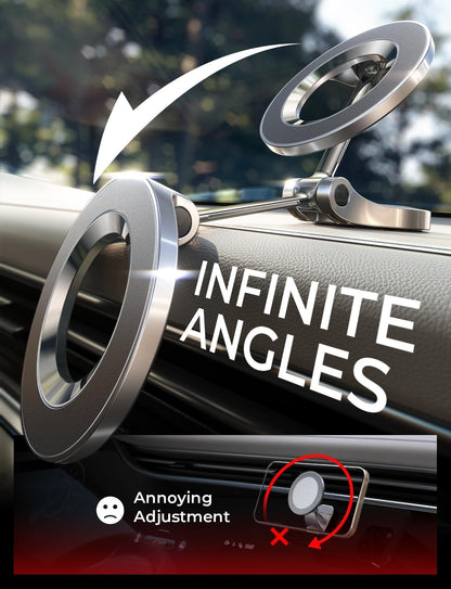 for Magsafe Car Mount, Ultra Magnetic 360 Degree Rotation Dashboard Car Phone Holder, Car Accessories for Iphone, Gifts for Men Women Him Her, Fit for Iphone 16E 16 Pro/Pro Max 15 14 13 12