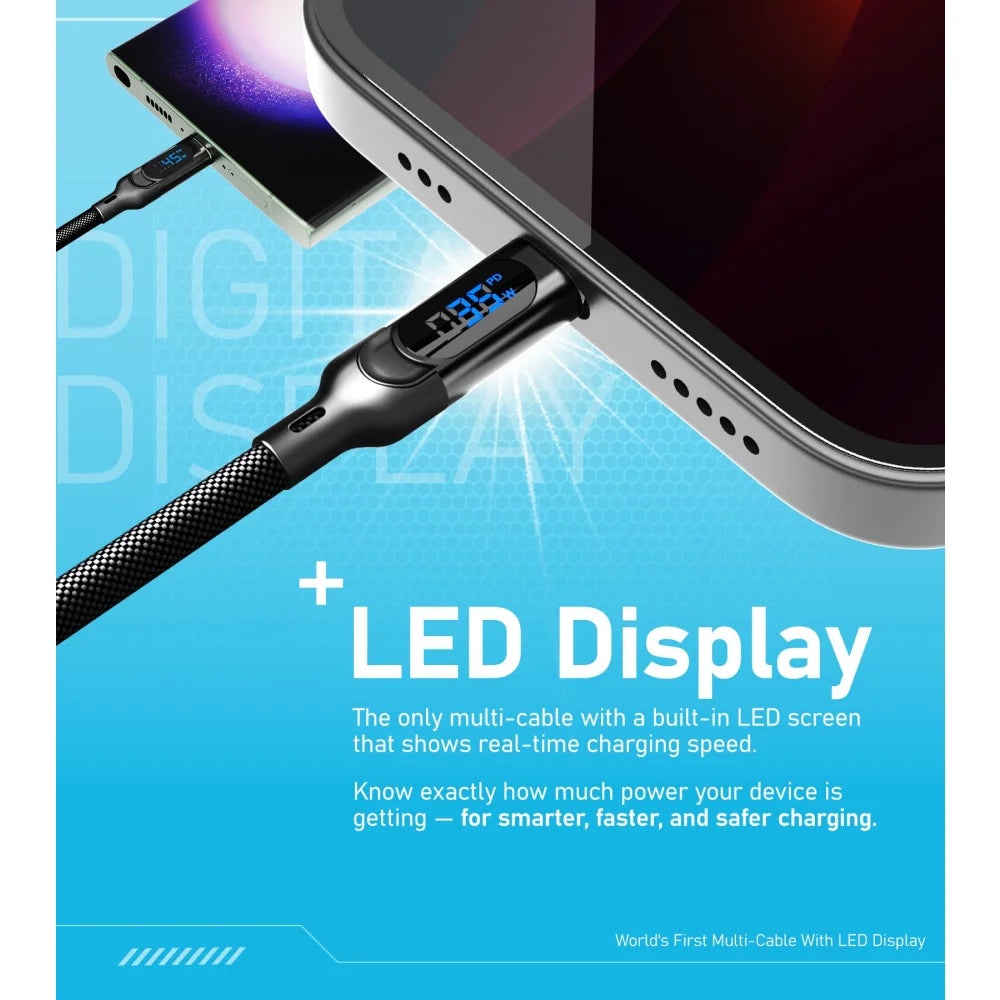 Hydra 100W Triple Type-C Multi Cable